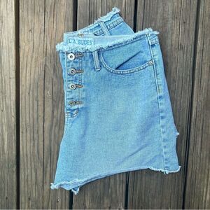 LA Blues Cutoff Denim Shorts